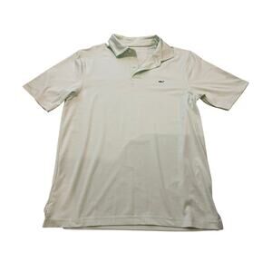 Vineyard Vines Shirt Mens Small Striped Sankaty Performance Polo Green Whale
